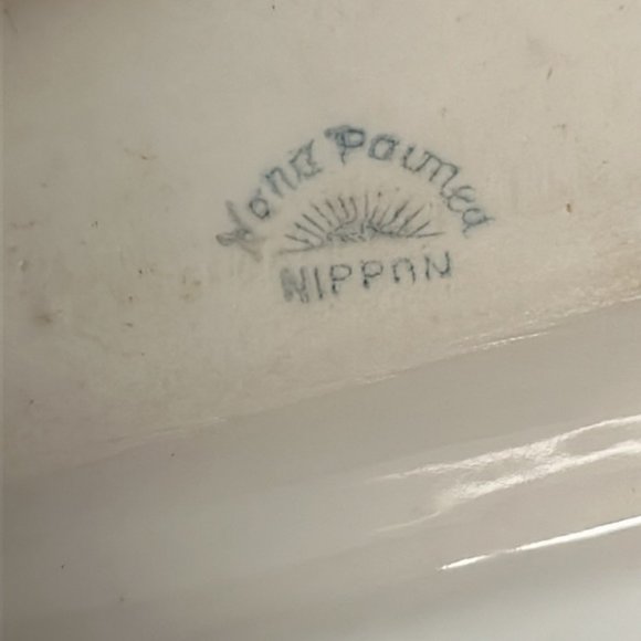 Vintage Morimura Hand Painted Noritake NIPPON Divided Dish Tray w/ Gold Handle - Picture 4 of 6